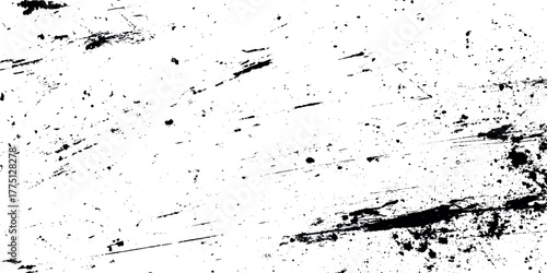 Vintage black and white grunge texture pattern with scratched faded effect distressed wall background.