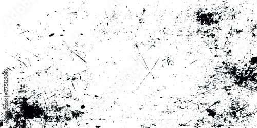 Abstract black and white grunge texture background with distressed rough surface vintage noise pattern scratched messy wall effect.