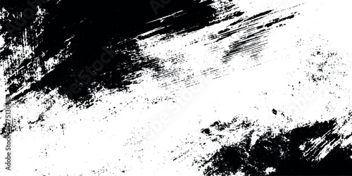 Abstract black and white grunge texture background with distressed rough surface vintage noise pattern scratched messy wall effect.