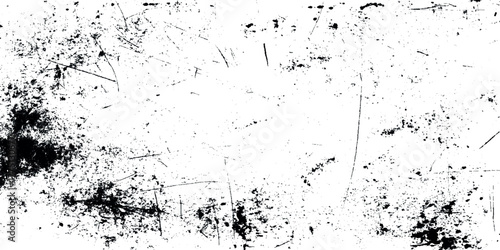 Black and white texture overlay often referred to as a grunge texture, distress texture.