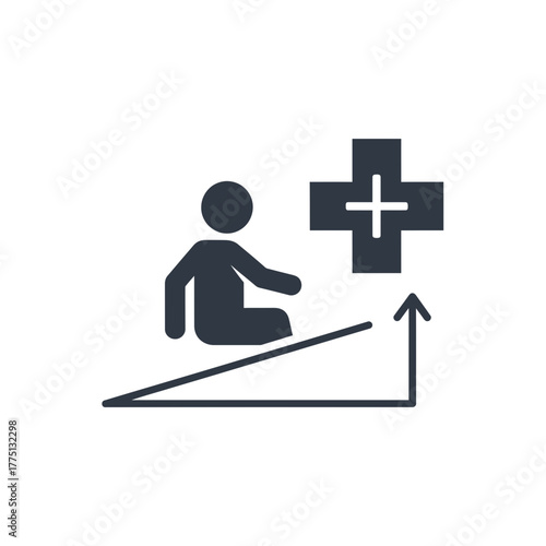 Accessible Glyph Icon for Inclusive Healthcare and Medical Equity Services