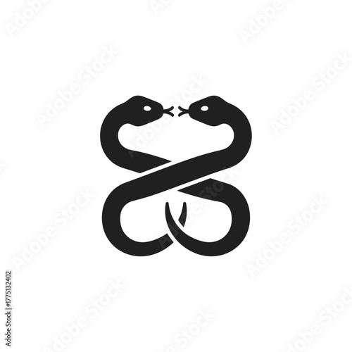 Entwined Serpent Glyph Icon for Cycles Healing and Primal Earth Energy