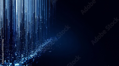 Wallpaper Mural Modern big data background with floating data  Torontodigital.ca