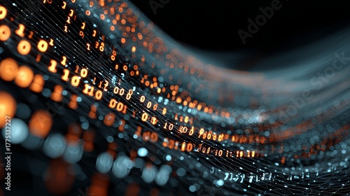 Wallpaper Mural Wide big data background with copy space  Torontodigital.ca