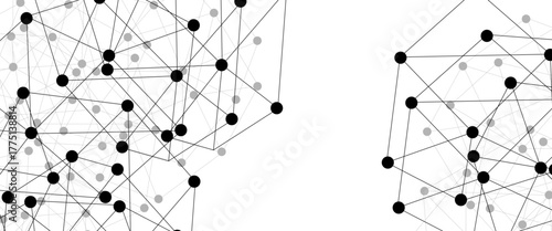 Abstract technology dot and line connection digital hi tech design concept background. Space for text. Vector illustration