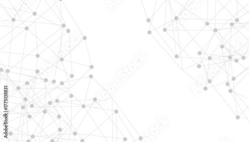 Abstract plexus background with connecting dots and lines. Global network connection