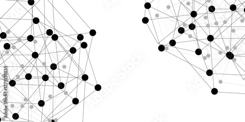 Abstract technology dot and line connection digital hi tech design concept background. Space for text. Vector illustration