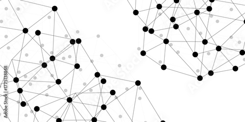 Abstract technology dot and line connection digital hi tech design concept background. Space for text. Vector illustration