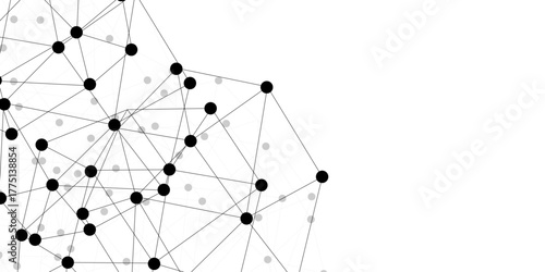 Abstract technology dot and line connection digital hi tech design concept background. Space for text. Vector illustration