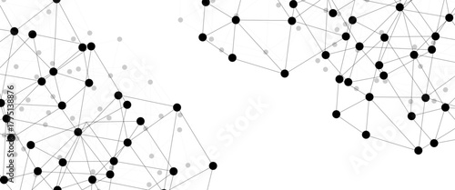 Abstract technology dot and line connection digital hi tech design concept background. Space for text. Vector illustration