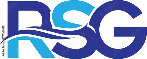 Water Wave RSG Logo Vector