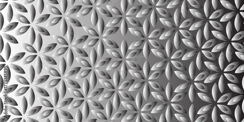 Elegant Gradient Floral Embossed Pattern Design