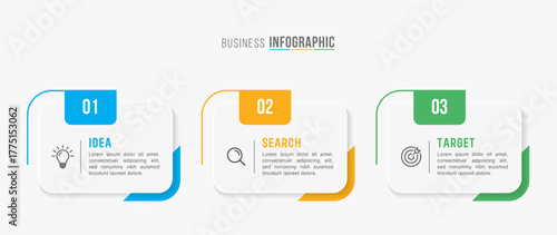 Vector infographic label design with circle infographics template design and 3-4-5 options or steps. Can be used for process diagram, presentations, workflow layout, banner, flow chart, info graph.