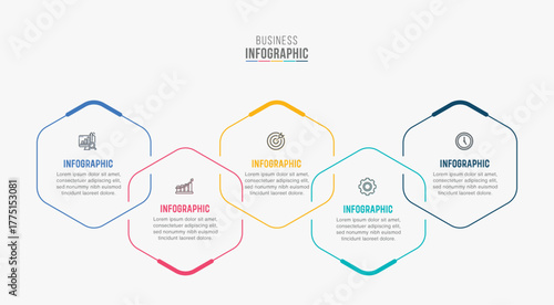 Vector infographic label design with circle infographics template design and 4-5-6 options or steps. Can be used for process diagram, presentations, workflow layout, banner, flow chart, info graph.