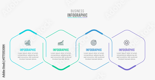 Timeline infographic template design. 3-4-5 options or steps business infographic template design. Can be used for process diagram, presentations, workflow layout, flow chart, steps, banner.