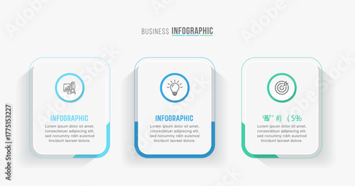 Vector infographic label design with circle infographics template design and 3-4-5 options or steps. Can be used for process diagram, presentations, workflow layout, banner, flow chart, info graph.