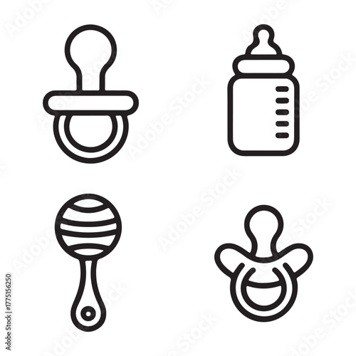 Baby care vector collection