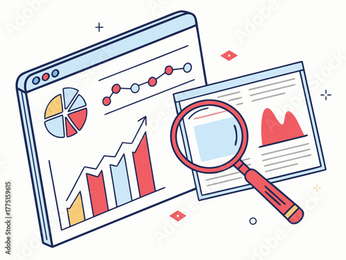 Financial analytics dashboard with reports and graphs