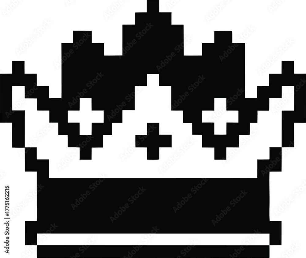 Fototapeta premium Pixel crown