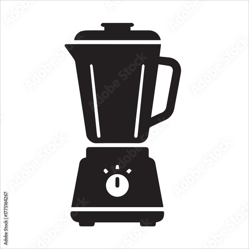 blender isolated on white background silhouette