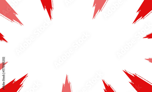 Free Download Red brush stroke burst isolated on transparent background for graphic design - GFXLoad