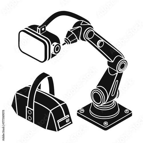 Robotic arm and virtual reality headset