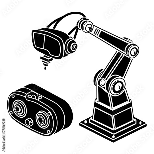 Robotic arm and virtual reality headset