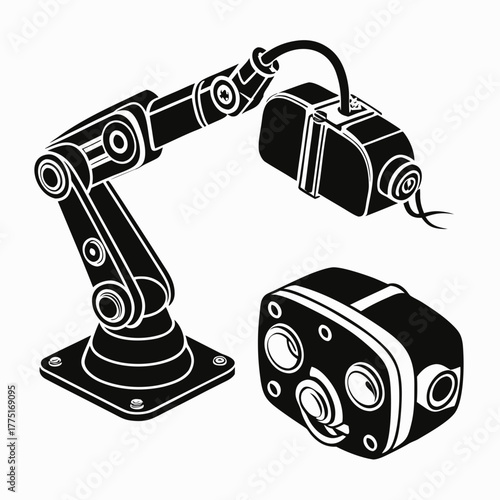 Robotic arm and virtual reality headset