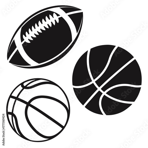 American football and basketball