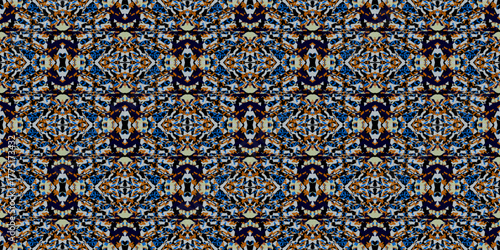 Decorative Abstract Pixelated Textile Pattern. Mosaic Art Wallpaper Background. Seamless Abstract Kaleidoscope Shard Pattern. 

Intricate Symmetrical Repeating Geometric Texture