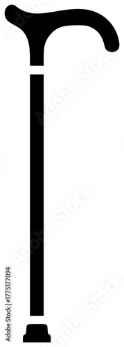 stick illustration cane silhouette elderly logo old icon senior outline support help man health walk assistance care aged pensioner shape women vector graphic background