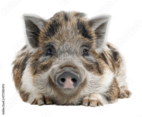Wallpaper Mural Playful piglet portrait animal isolated on transparent background Torontodigital.ca