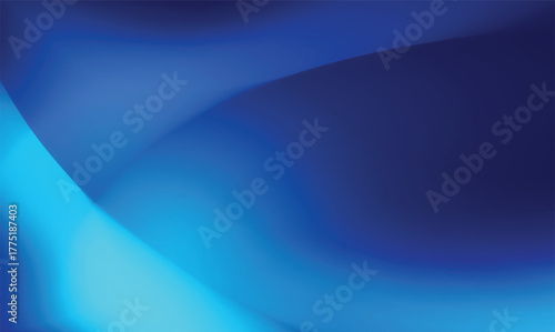Gradient flowing from light blue to deep navy creates a serene, modern backdrop with smooth, curved shapes ideal for technology or calming backgrounds