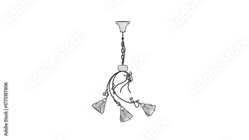 silver chain isolated on white background