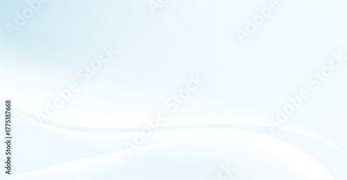 Murais de parede A serene background features a soft, light blue and white gradient with elegant,