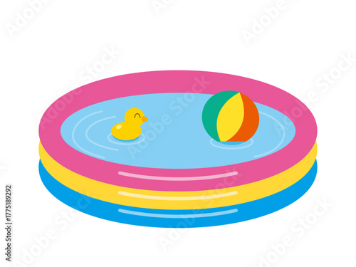 カラフルな子供用プール