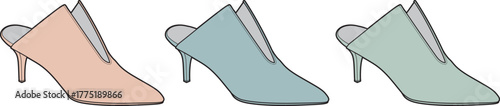 Elegant Mule Shoe Collection in Pastel Colors for Summer Style