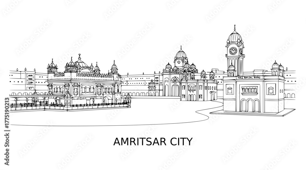 Obraz premium Amritsar City, India