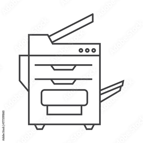 photocopier icon vector illustration on white background