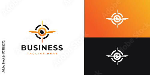 Drone Logo Design – Aerial Photography, Technology, and Innovation Symbol for Tech or Media Company