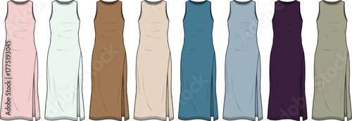 Collection of Elegant Maxi Dresses A Spectrum of Colors for Any Occasion and Personal Style