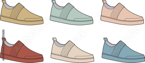 Colorful Slip-On Shoes A Palette of Casual Comfort and Style