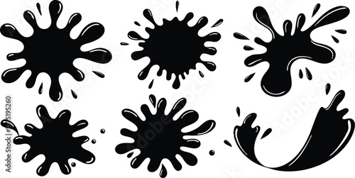 ink blots vector