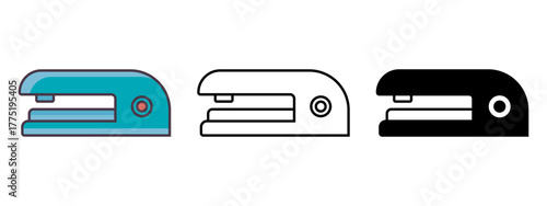 Isolated vector illustration of stapler