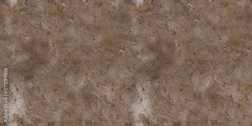 Seamless Rough Dirt Texture Background of Dry Soil and Gravel