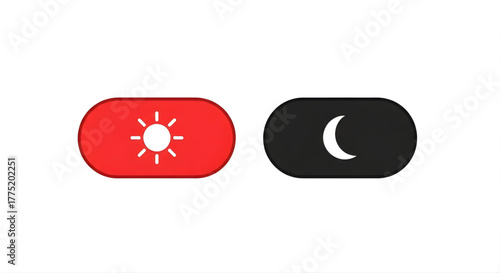 Switch day night mode toggle ui element