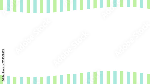 緑色のシンプルなストライプフレーム