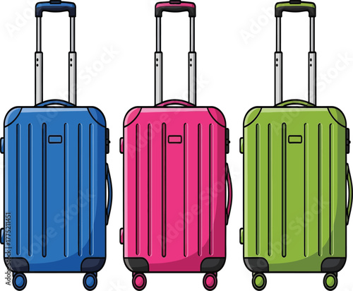 reg (48) [ConverColorful suitcases isolated on white background a vibrant trio of blue, pink, and green luggage, perfect for travel and adventure, ready for any destinationted].eps
