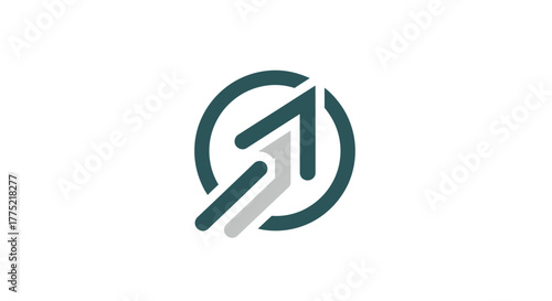 Design a modern, minimalist vector logo with a clean geometric look that fits both digital and print use. 