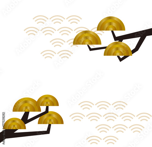 소나무 전통무늬